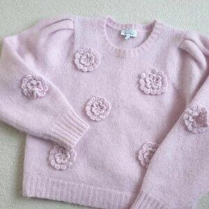 Other stories Rose-applique mohair jumper New size:l / 12